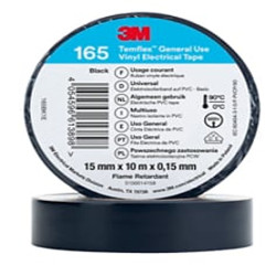 Taśma izolacyjna Czarny szerokość: 15mm grubość: 0.15mm długość: 10m PVC 3M