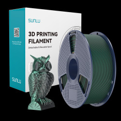 SUNLU SILK PLA+ 1.75mm 1kg DUAL Color Black Green, multi, wielokolorowy, jedwabisty