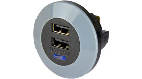 Ładowarka samochodowa Dual USB, wej: 32V dc, wyj: 5V dc, USB typ A, 3A