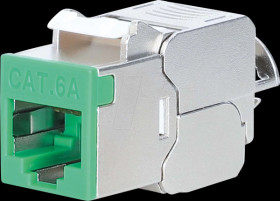 791335 Keystone module RJ45, Cat.6a, STP, slimline, grün
