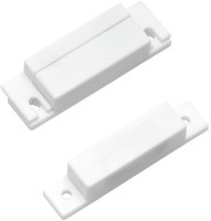 KONT63 Czujnik kontaktronowy NO szczelina 15 mm - komplet z magnesem, biały