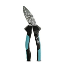 Szczypce tnące z funkcją ściągania izolacji i zaciskania CUTFOX-SE LM DB 1212839 z uchwytem do mocowania na prezenterze