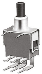 Przycisk miniaturowy Chwilowy DPDT, montaż PCB KNITTER-SWITCH