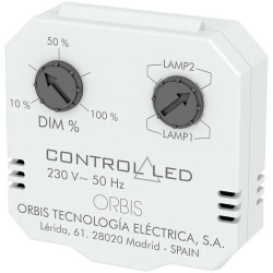 ORBIS OB200010 Flush-Mount Dimmer for LED Halogen Energy-Saving Bulbs