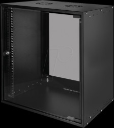 W12C55B 19" Wallmount box ECO, 12 U, assembled, black