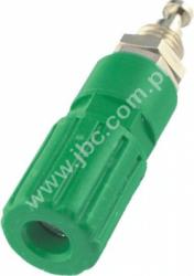 3250-GN Gniazdo laboratoryjne (aparatowe) izolowane 4mm, przyłącze lutowane, 30A, zielone, ELECTRO-PJP, 3250GN