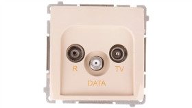 Simon Basic Gniazdo Antenowe Rd/Tv/Data Be?Owe Bmad.01/12