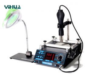 Stacja lutownicza YIHUA 853AA z lupą 628A