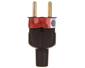 HELMO Wtyczka przenośna 2P 16A czarna 050181