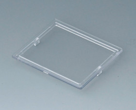 Cover, 3 modules, PC, (L x W) 52.3 x 45.7 mm, transparent, B6602100