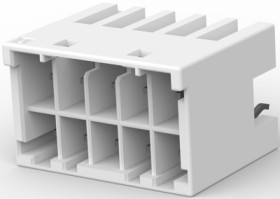 Pin header, 10 pole, pitch 3.3 mm, straight, natural, 1-1971906-5