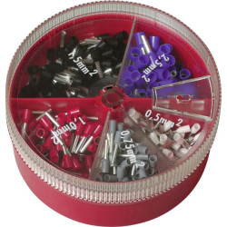 Cimco 187604 Ferrule set Partially insulated Bootlace Ferrules 1 Set