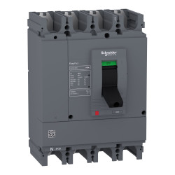 Wyłącznik kompaktowy MCCB, 4-biegunowy-biegunowy, 400A, 440V, 250V, Stałe, Schneider Electric, EZC400N