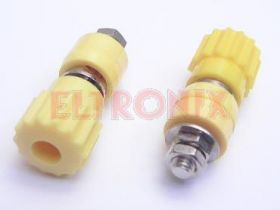 GNIAZDO LABORATORYJNE RG209Y 25A ŻÓŁTE HIRSCHMANN