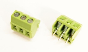 TB 103-3 listwa zaciskowa kątowa 45° do druku, 3 pin, 5,08mm; wysokość 15,9