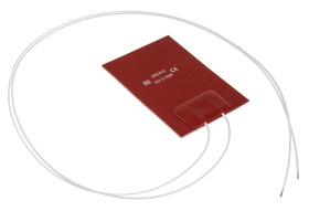 Silicone Heater Mat 12 V DC Rozmiar maty 50 x 75mm Prostokąt 3,75 W 50 x 75 mm