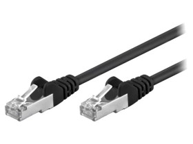 F/UTP5-CCA-300BK Patch cord F/UTP 5e linka CCA PVC czarny 30m 26AWG