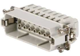 Pin contact insert, 5, 16 pole, unequipped, crimp connection, with PE contact, 1873890000