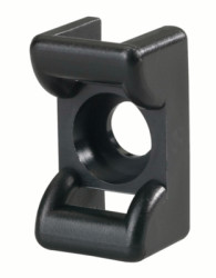 Mounting base, PA, black, (L x W x H) 18 x 12 x 9 mm, 151-24660