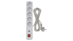 Listwa Przeciwprzepięciowa Emos (Acar) F5 5 Gniazd 3M Szara Emos P53874