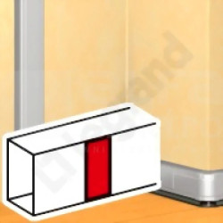 Osłona połączenia pokrywy 130mm DLP Alu 011164