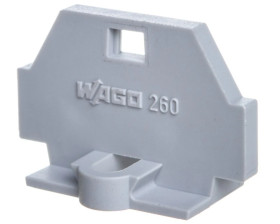 Ścianka końcowa z mocowaniem śrubowym szara 260-361 /50szt./