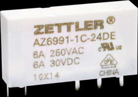AZ6991-1C-12DE Power-Relay, 12 V DC, 8 A, 1 CO