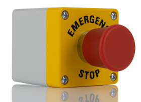 RS PRO emergency stop pushbutton, snap