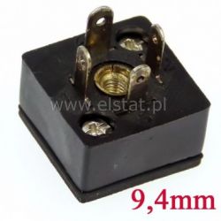 Wtyk typ C 9,4mm, 3+PE, 2 otw. Montaż. uszczelka