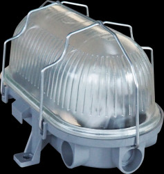 49792 Basic cellar light vari metal cage oval, grey, E27, IP44