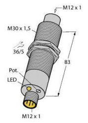 Turck Czujnik indukcyjny EM30-AP6X2-H1141/S1102