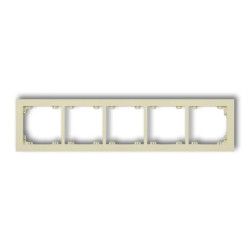 DECO Ramka pięciokrotna DECO Pastel Matt orzech ziemny 44DR-5