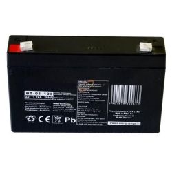 AKUMULATOR ŻELOWY 6V 7.2Ah wym:151/34/94