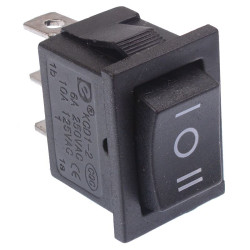 (On)-Off-(On) Momentary Rectangle Rocker Switch SPDT