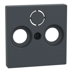 Płytka centralna gniazd antenowych, Merten, System M, 2/3 otwory, antracyt