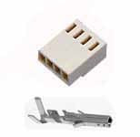 PCC04-G/5 Złącze mocy - gniazdo - raster 2.54mm - 4pin ( + terminale) - opakowanie 5 sztuk