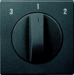 Merten System M Płytka centralna obrotowego łącznika wentylatora antracyt MTN437114