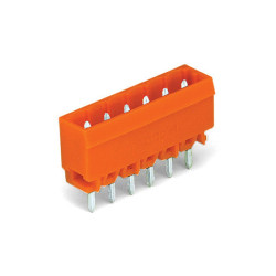 WAGO 231-332/001-000 MCS MIDI 2 Pole 12A 5.08mm Vertical PCB Header Orange