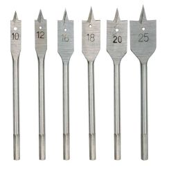 Wiertła do drewna łopatkowe 10-25mm kpl.6 szt.