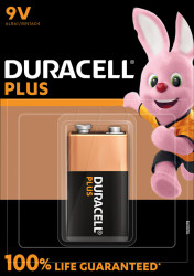 PLUS-9V B1 Duracell Plus, alkaline battery, 9-V block, 1-pack