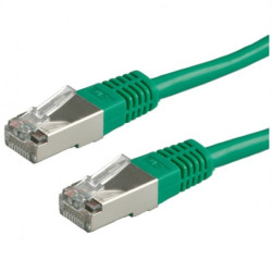 Patchcord S/FTP kat.6 PiMF kabel sieciowy LAN 2x RJ45 linka zielony 1,5m VALUE
