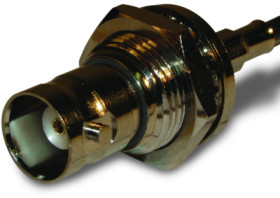 BNC panel socket 50 Ω, RG-174, RG-188, RG-316, LMR-100A, Belden 7805A, RG-174LL, crimp connection, straight, 112252