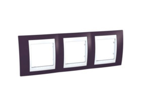 UNICA PLUS Ramka 3 potrójna pozioma róż indyjski MGU6.006.872 SCHNEIDER ELECTRIC