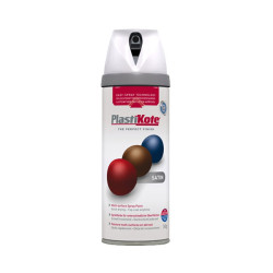 PlastiKote 440.0022101.076 22101 Colour Twist &amp; Spray Satin White RAL 9010 400ml