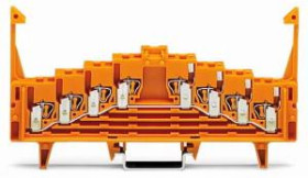 Złączka krosowa 4-piętrowa jasnoszara z zatrzaskami 727-237 /50szt./