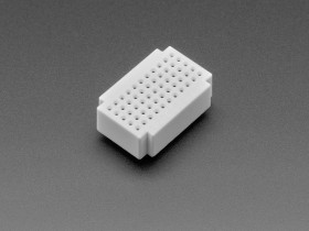 Adafruit Mini Solderless Breadboard - White 11 Rows - 55 total points