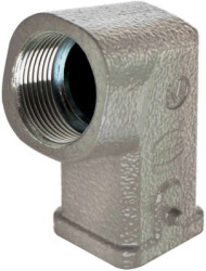 Grommet housing, size 3A, zinc die casting, longitudinal bow locking, IP44/IP65/IP67, 19200031645