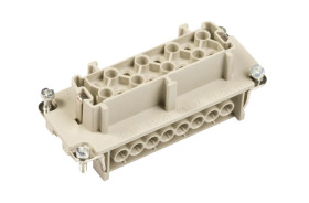 Wkład złącza 16P+PE żeński 16A 500V EPIC H-BE 16 BS DR 10195000