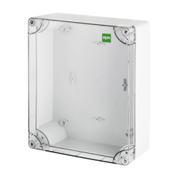 Puszka n/t Industrial 313x253x115 szara IP65 pokrywa transparentna 2723-01 EPN