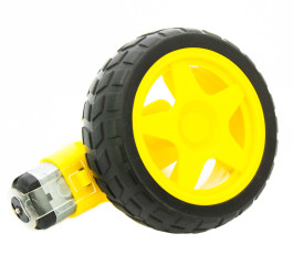 Silnik z przekładnią i kołem 65mm do robota